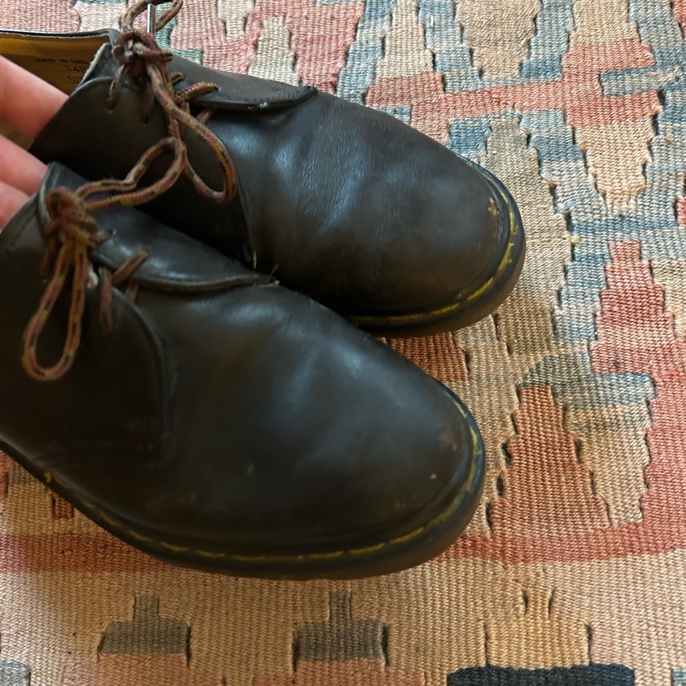 Dr. Martens Classic Black Leather Oxford Shoes m5.5 w7.5 - Picture 5 of 7